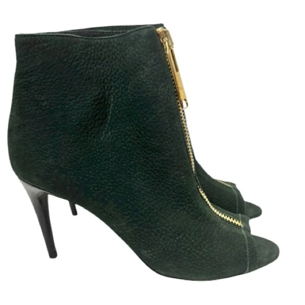 Burberry Haverstock Women’s Shoes 7.5 US / 38 EU Forest Green Nubuck Leather